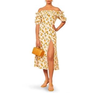 Reformation Marley lemon dress